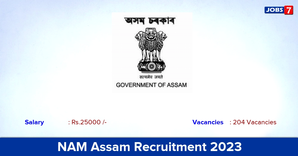 NAM Assam Recruitment 2023 - Apply Online for 204 CHO Vacancies