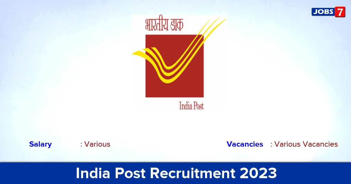 India Post Recruitment 2023 - Apply Offline for Field Officer Vacancies