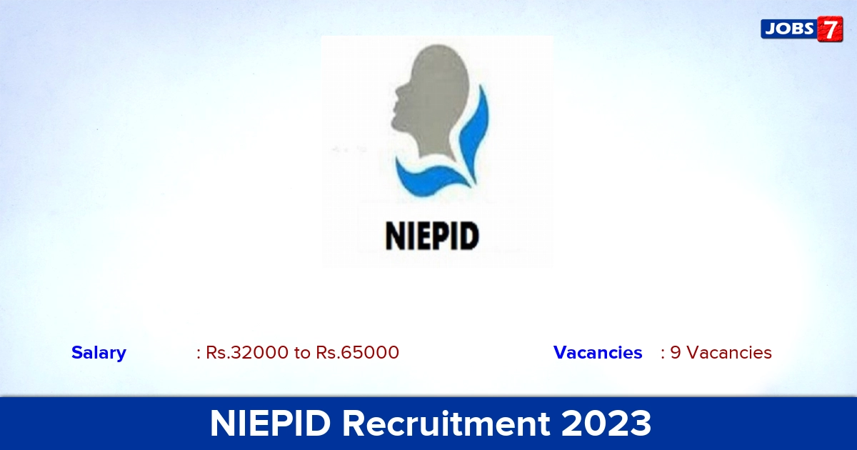 NIEPID Recruitment 2023 - Apply Offline for LDC, Assistant Jobs