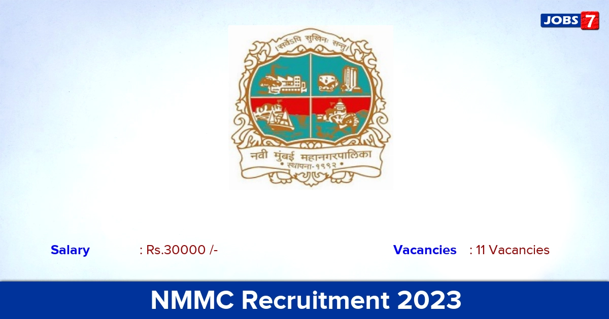 NMMC Recruitment 2023 - Apply Offline for 11 Medical Officer Vacancies