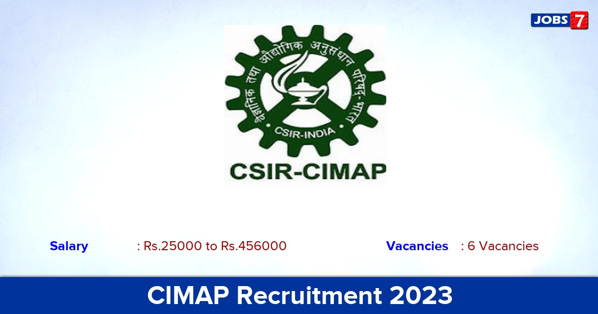 CIMAP Recruitment 2023 - Apply Online for Project Associate Jobs
