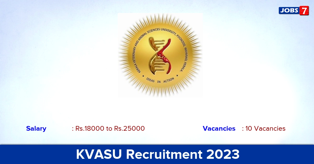 KVASU Recruitment 2023 - Computer & Data Operator Vacancies