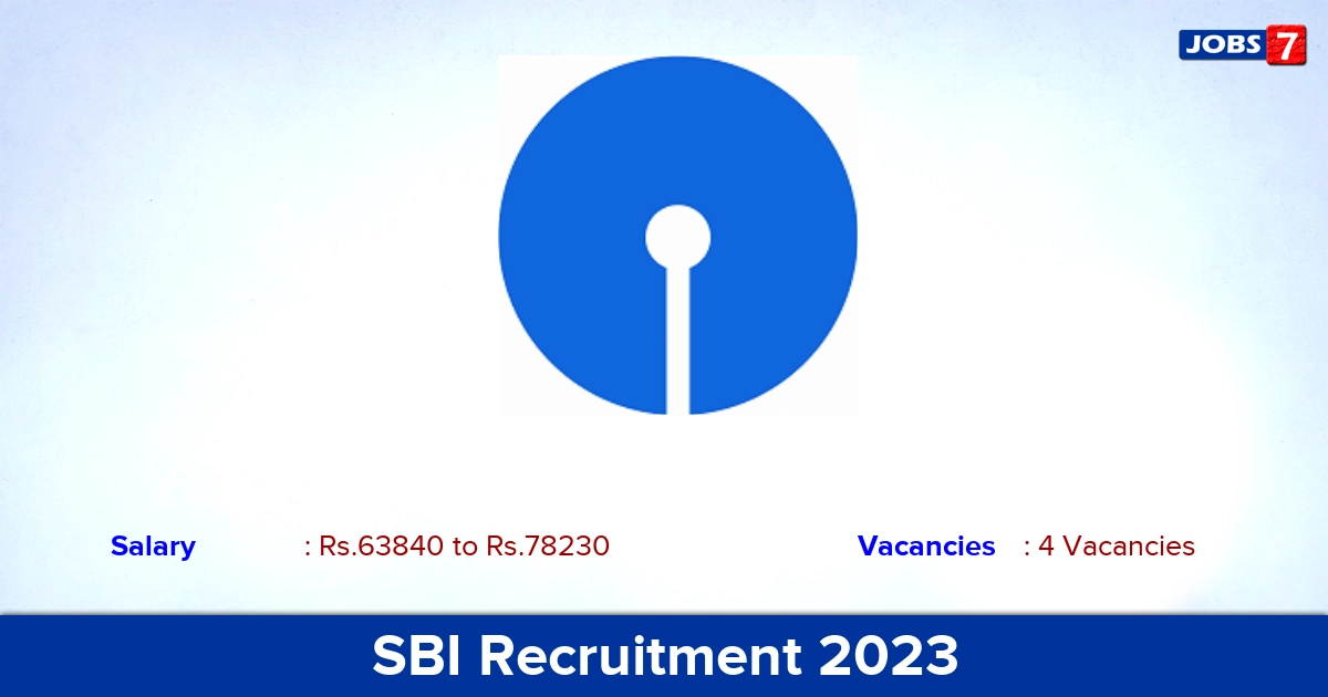 SBI Recruitment 2023 - Apply Online for Credit Financial Analyst Jobs