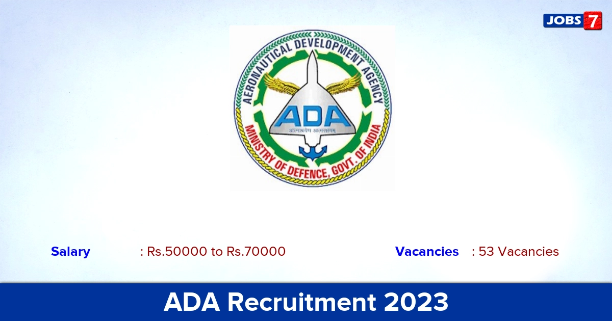 ADA Recruitment 2023 - Apply Online for 53 Project Engineer Vacancies