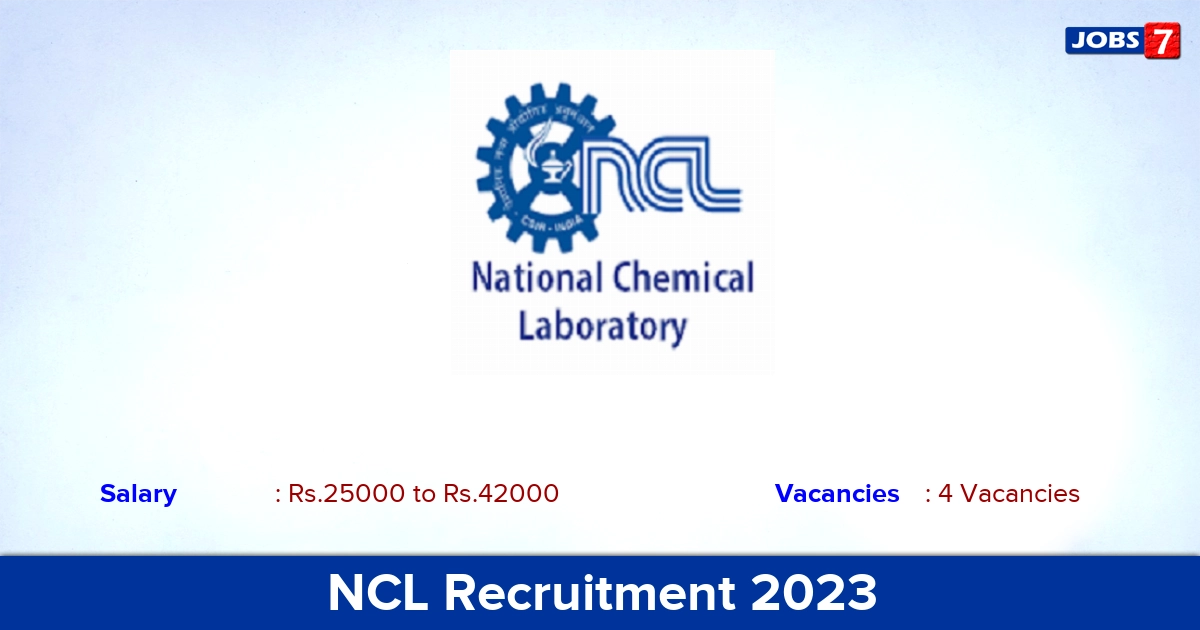 NCL Recruitment 2023 - Apply Online for Project Associate Jobs!