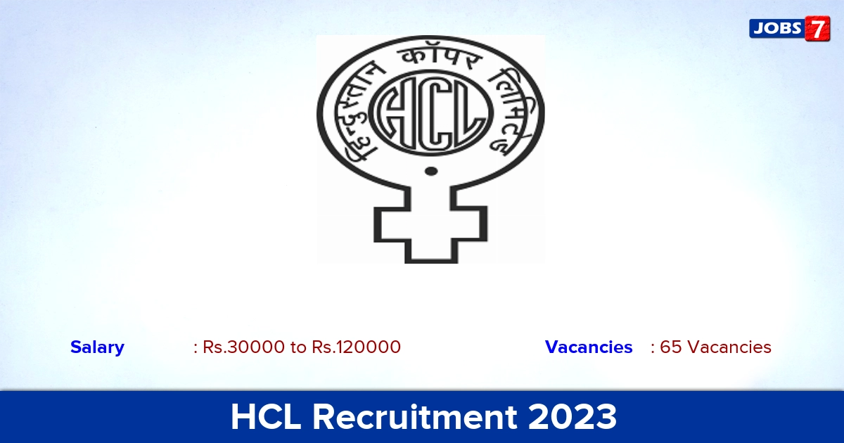 HCL Recruitment 2023 - Apply Offline for 65 Supervisor Vacancies