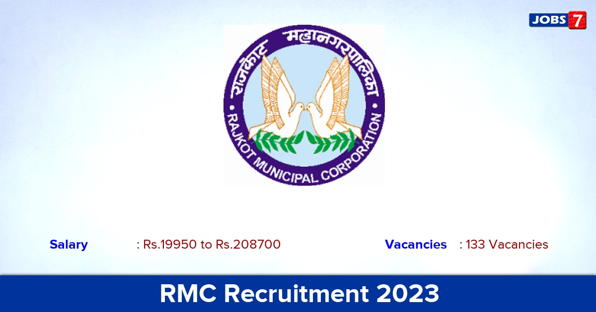 RMC Recruitment 2023 - Apply for 133 Female Health Worker Vacancies