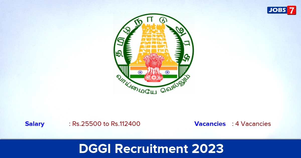 DGGI Recruitment 2023 - Executive Assistant, Tax Assistant Jobs