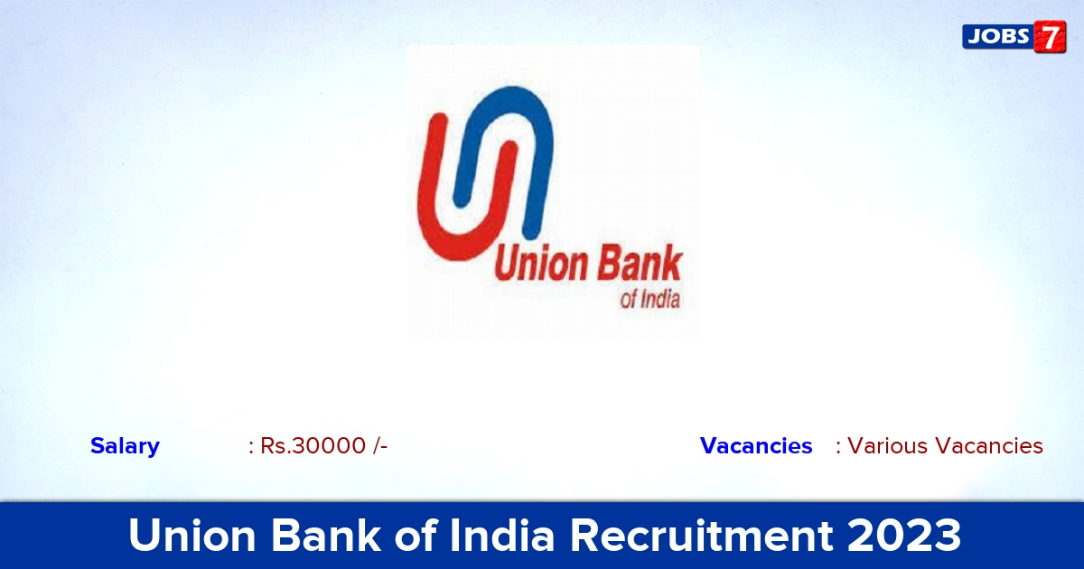 Union Bank of India Recruitment 2023 - Apply Online for Coach Vacancies
