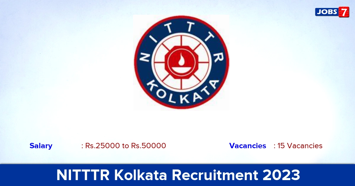 NITTTR Kolkata Recruitment 2023 - Research Assistant Vacancies