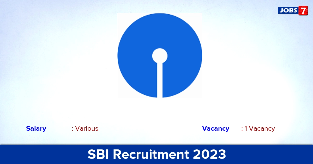 SBI Recruitment 2023 - Apply Online for Senior Vice President Jobs