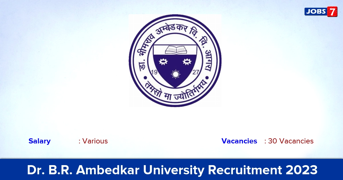 Dr. B.R. Ambedkar University Recruitment 2023 - Senior Assistant Vacancies