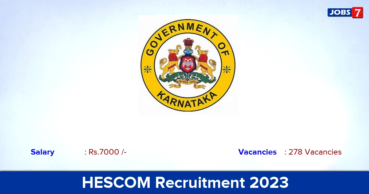 HESCOM Recruitment 2023 - Apply 248  ITI Apprentice Vacancies