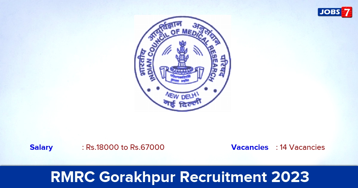 RMRC Gorakhpur Recruitment 2023 - Project Technical Support Vacancies