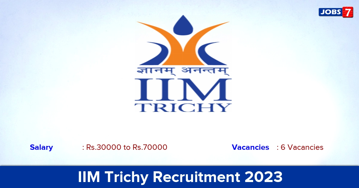 IIM Trichy Recruitment 2023 - Library Information Assistant Jobs