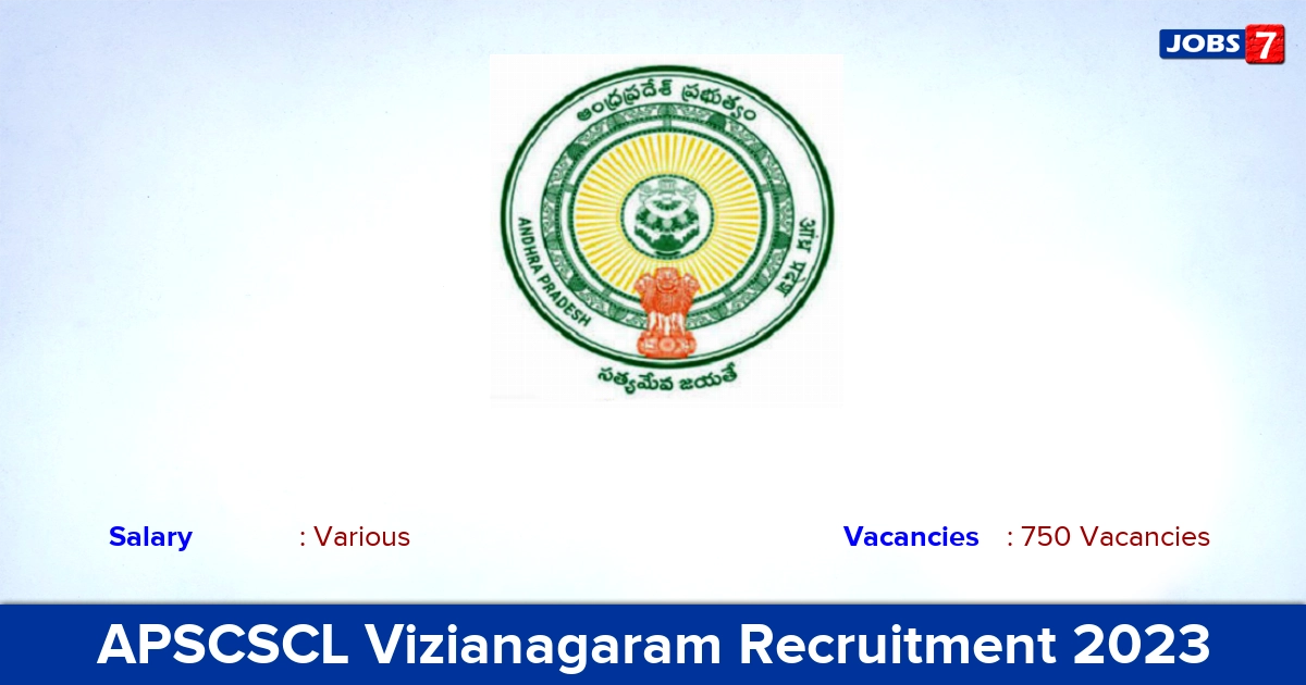 APSCSCL Vizianagaram Recruitment 2023 - Apply Offline for 750 DEO Jobs