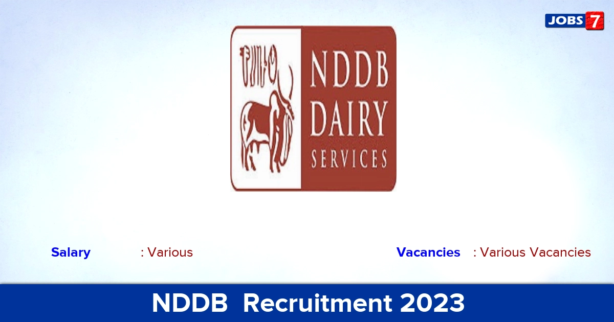 NDDB Recruitment 2023 - Apply Online for Executive Director Vacancies