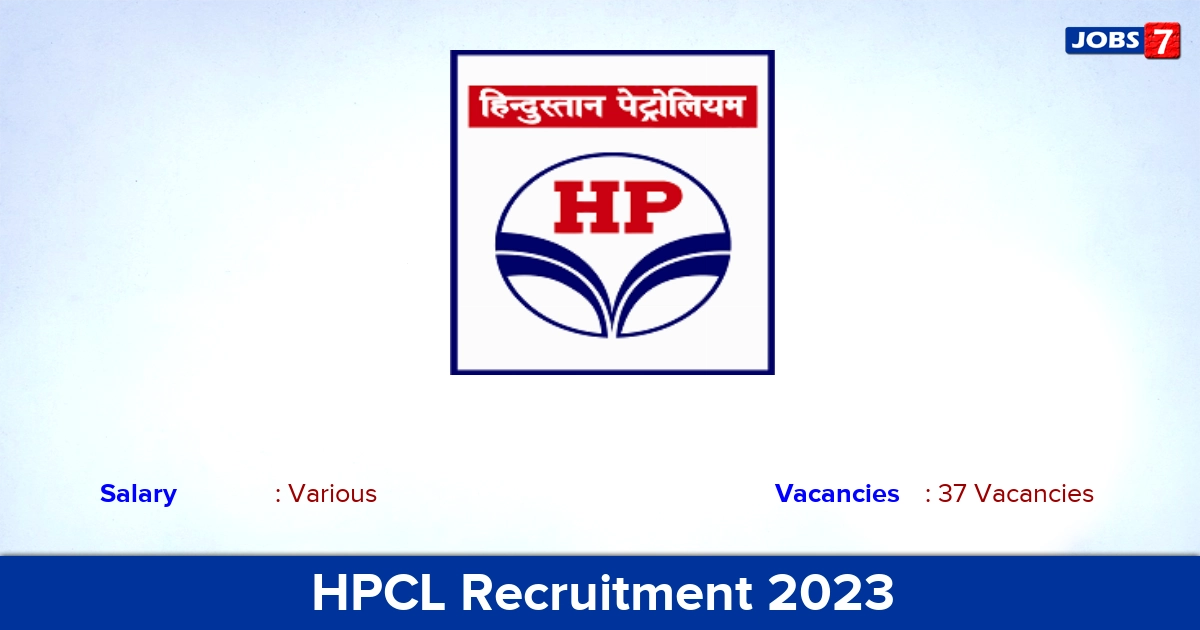 HPCL Recruitment 2023 - Apply Online for 37 Manager Vacancies