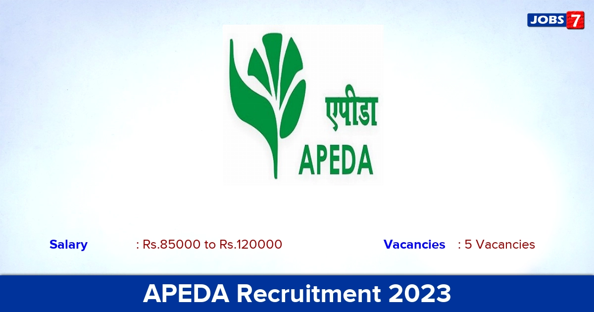 APEDA Recruitment 2023 - Apply Online for Associate Jobs