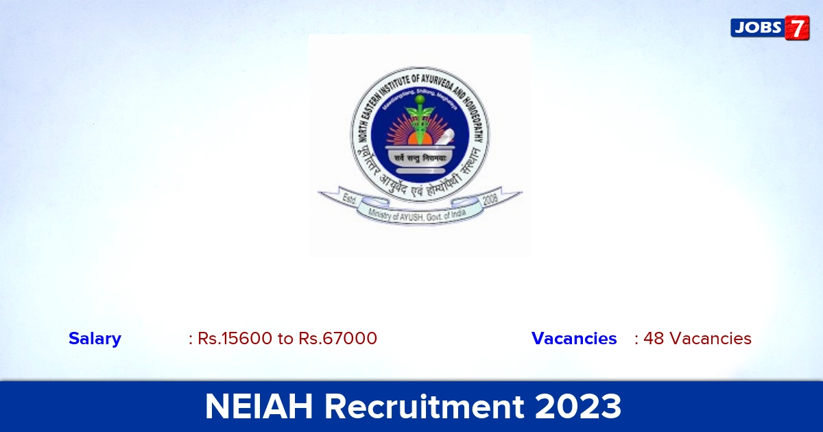 NEIAH Recruitment 2023 - Apply Offline for 48 Lecturer Vacancies