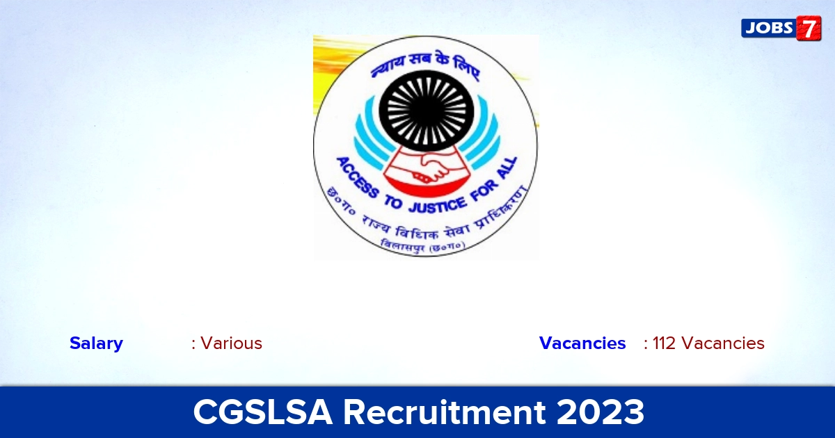 CGSLSA Recruitment 2023 - Apply Offline for 112Translator, Driver Jobs