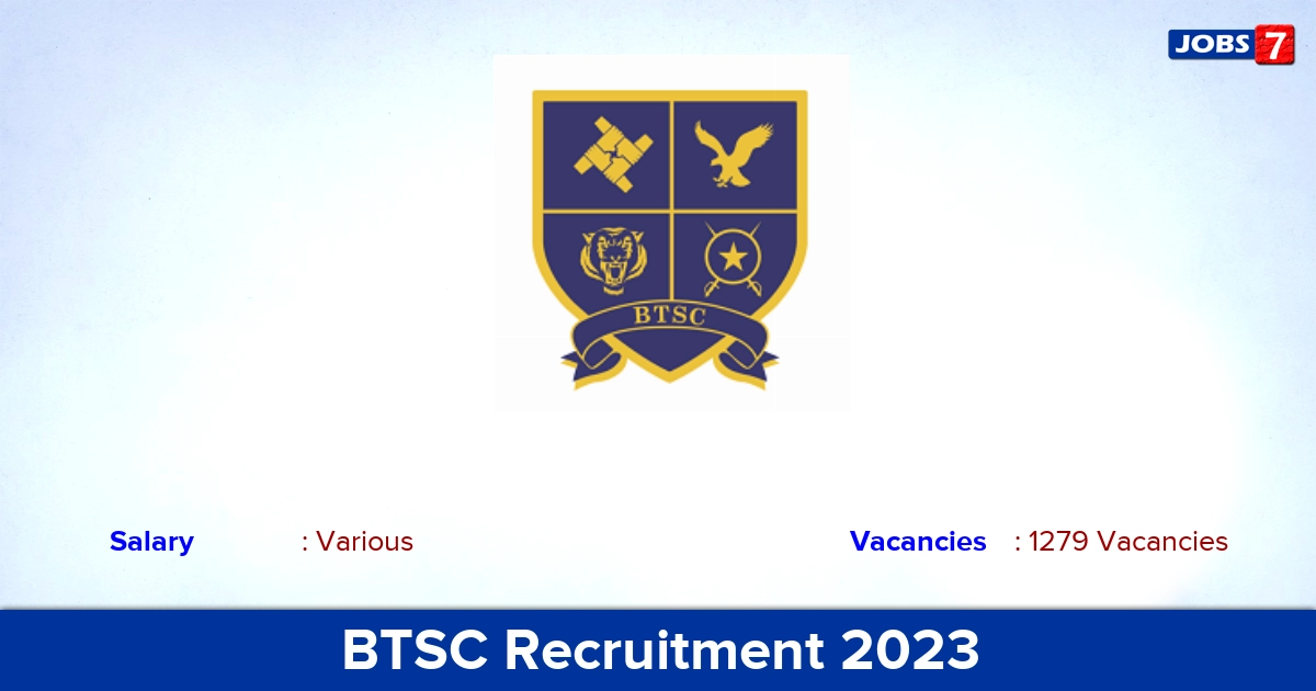 BTSC Bihar Trade Instructor Recruitment 2023: Apply Online for 1279 Vacancies