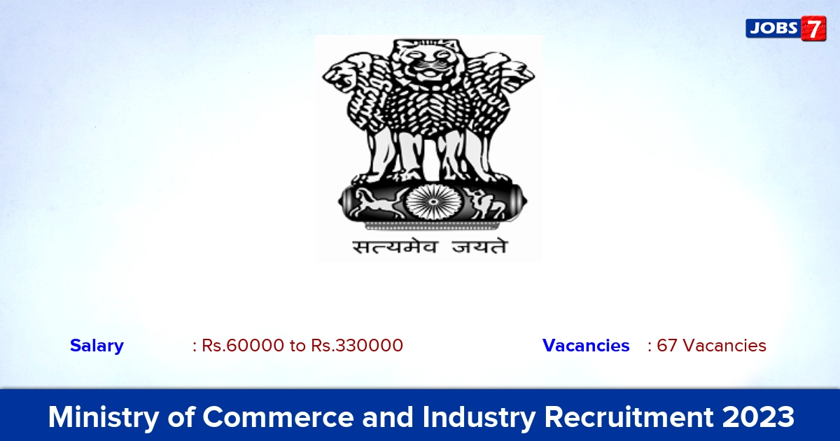 Ministry of Commerce and Industry Recruitment 2023 - Apply Now