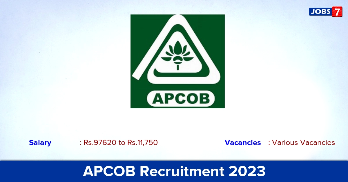 APCOB Recruitment 2023 - Apply Online for Chief Executive Officer Vacancies