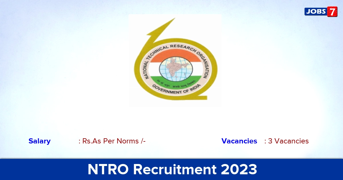 NTRO Recruitment 2023 - Apply Offline for Assistant Director Jobs