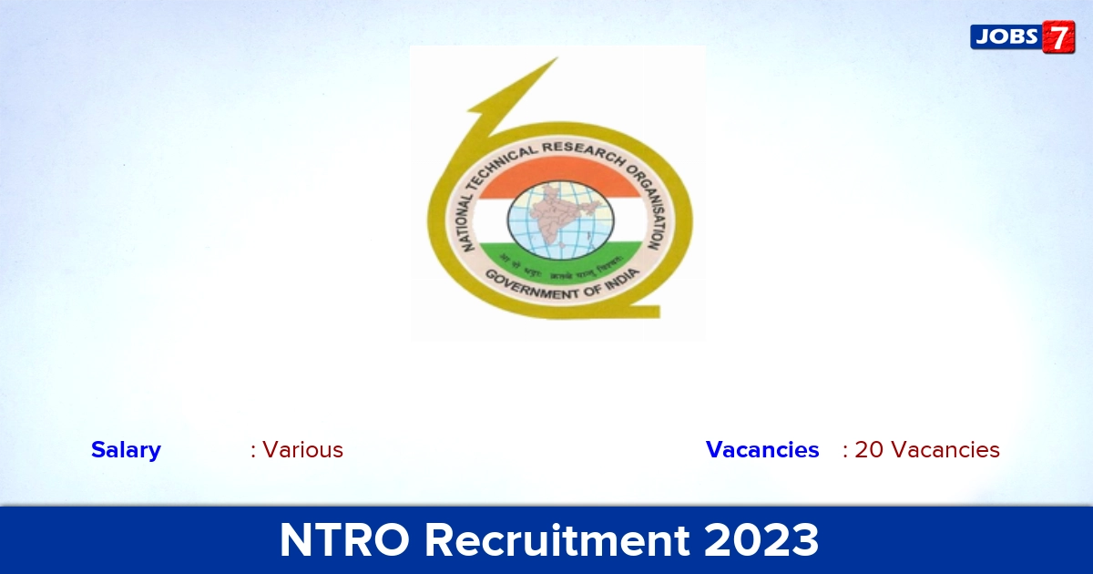 NTRO Recruitment 2023 - Apply Offline for Deputy Director, Analyst-B Jobs
