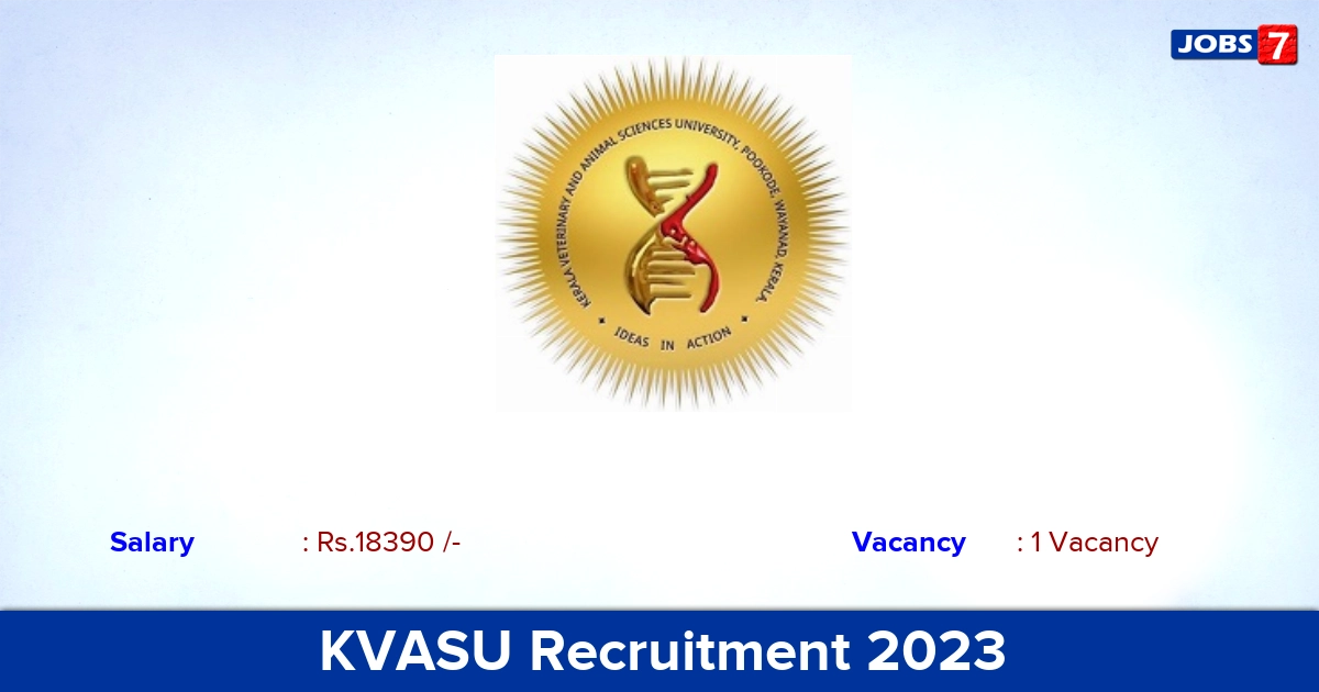 KVASU Recruitment 2023 - Apply Offline for Attendant Jobs