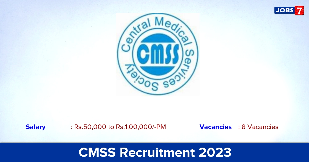 CMSS Recruitment 2023 - Apply Offline for Manager Job Vacancies