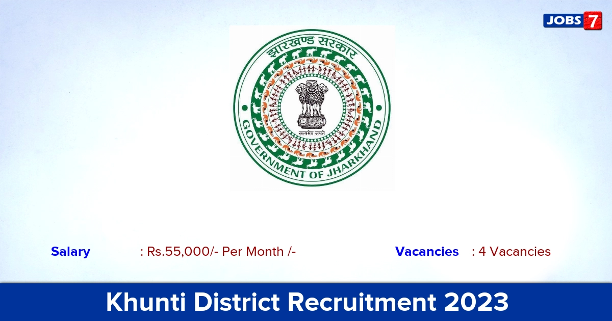 DC Office Khunti Recruitment 2023 - Apply Offline for Aspirational Block Fellow Jobs