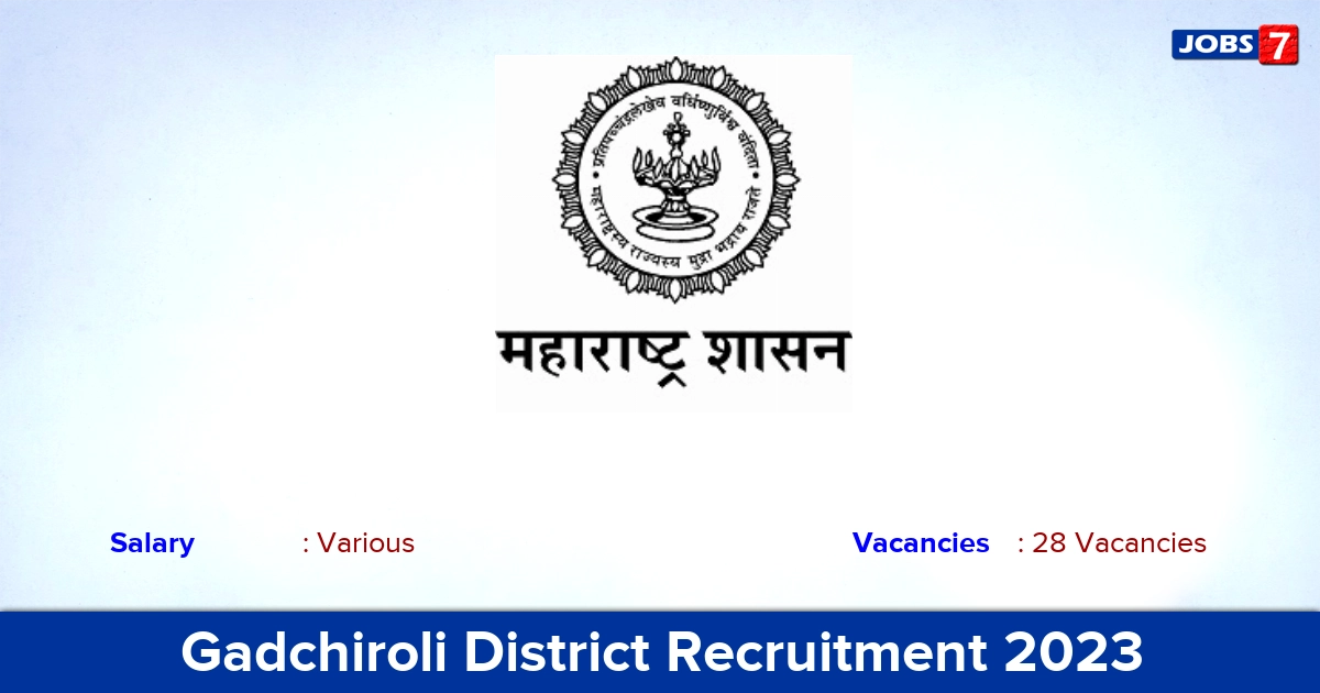 District Consumer Protection Council Gadchiroli Recruitment 2023 - Apply Offline for 28 Member Jobs