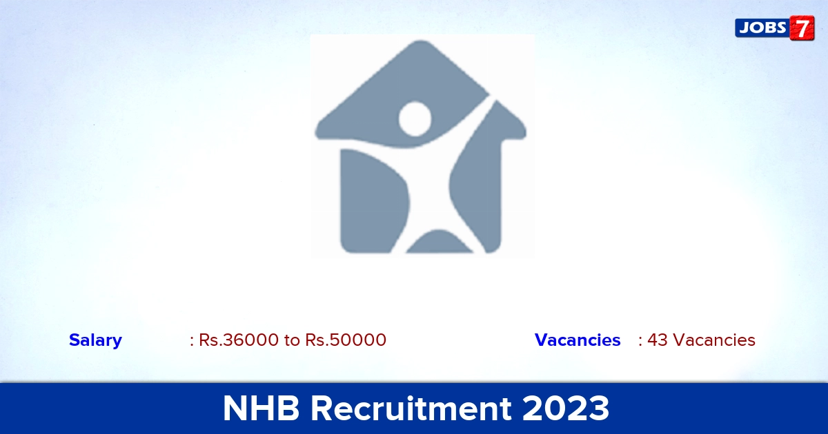NHB Recruitment 2023 - Apply Online for 43 Assistant Manager Vacancies