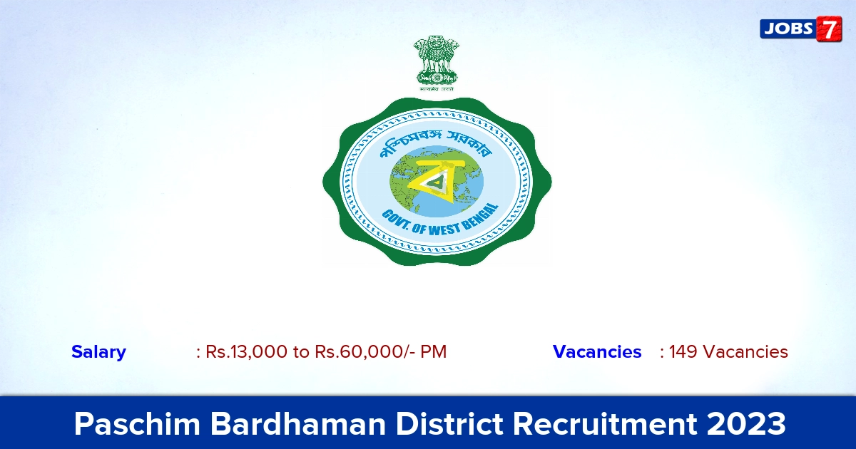 CMOH Paschim Bardhaman Recruitment 2023 - Apply Online for 149 Medical Officer, Staff Nurse Jobs