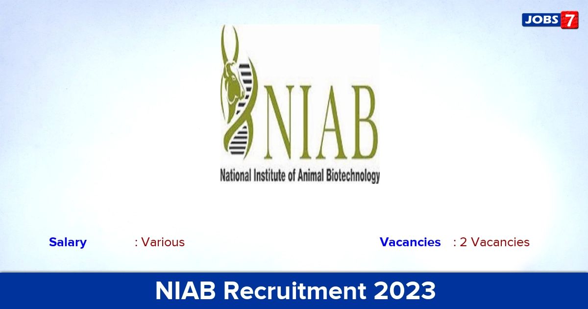 NIAB Recruitment 2023 - Apply Offline or Online for Scientist G Jobs