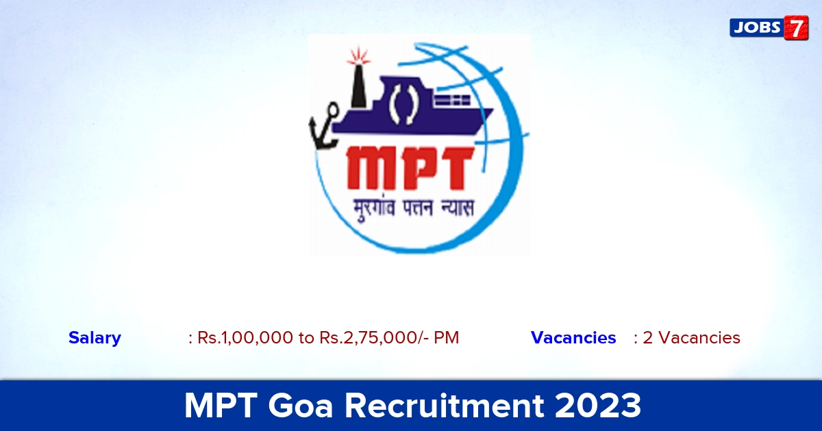 MPT Goa Recruitment 2023 - Direct Interview for Trainee Pilot Jobs