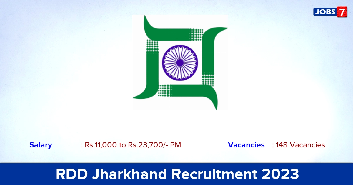 RDD Jharkhand Recruitment 2023 - Apply Offline for 148 Technical Assistant Vacancies