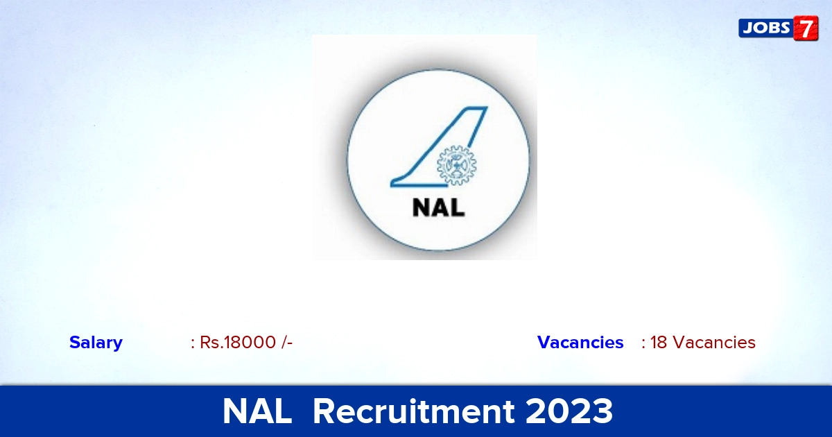 NAL Recruitment 2023 - Scientific Administrative Assistant Vacancies