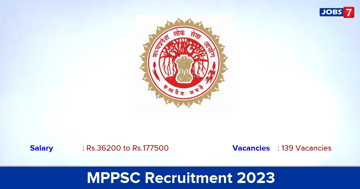 MPPSC Recruitment 2023 - Apply Online for 139 Forest Ranger Vacancies