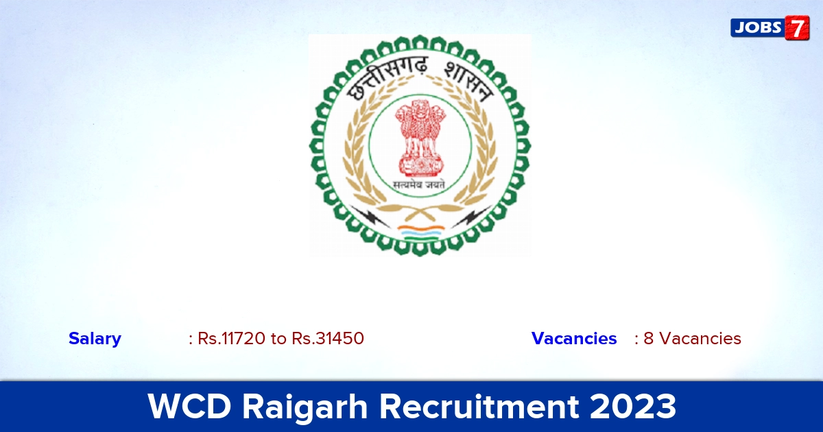 Raigarh District Recruitment 2023 - Apply Offline forOffice Assistant Jobs