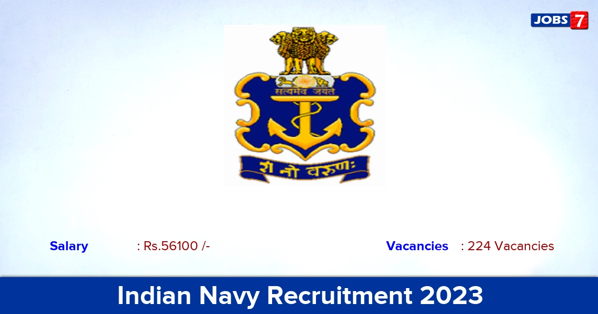 Indian Navy Recruitment 2023 - Short Service Commission Officer Jobs