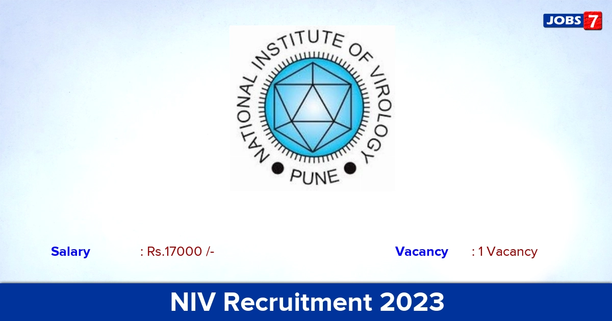 NIV Recruitment 2023 - Apply Project Technical Support Jobs