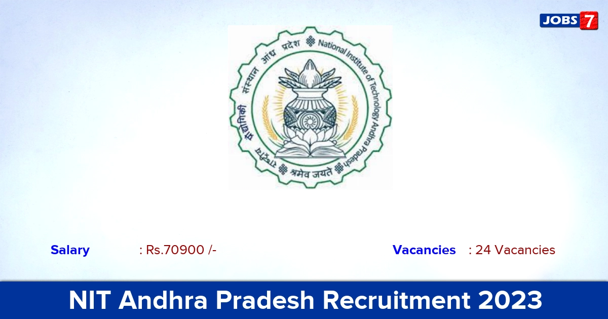 NIT Andhra Pradesh Recruitment 2023 - Assistant Professor Vacancies