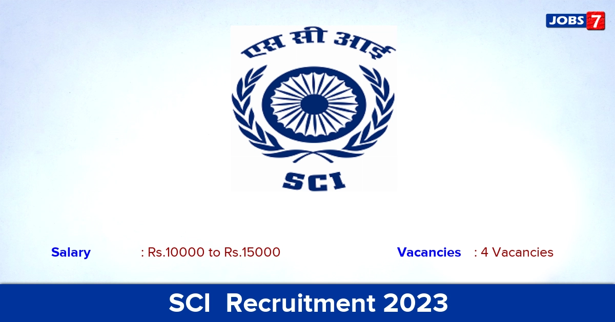 SCI  Recruitment 2023 - Company Secretary Trainee Jobs