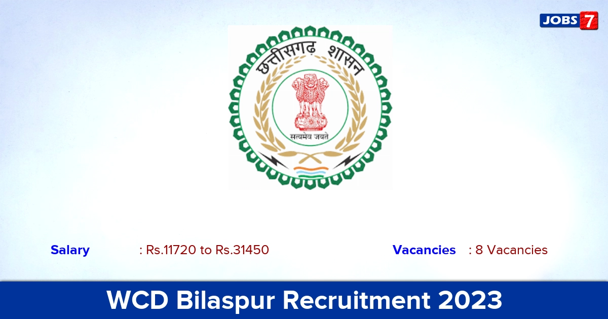 WCD Bilaspur Recruitment 2023 - Apply Gender Specialist Jobs