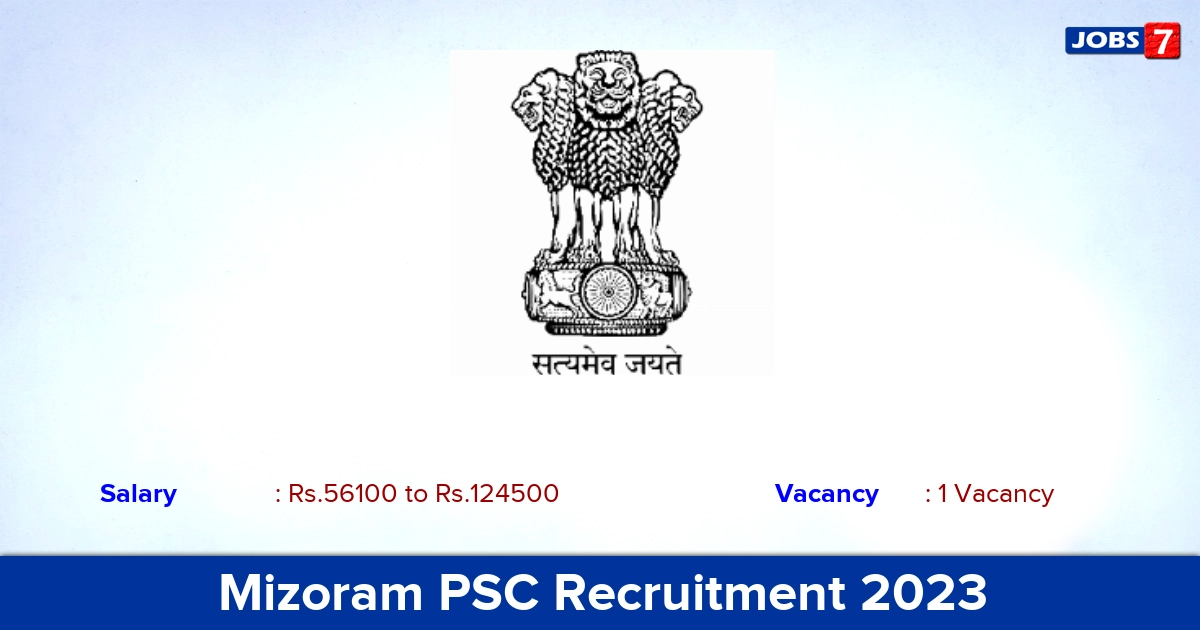 Mizoram PSC Recruitment 2023 - Apply Online for Assistant Director Jobs