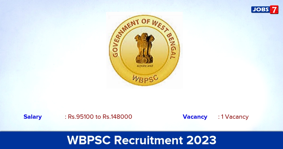 WBPSC Recruitment 2023 - Apply Online for Director Jobs