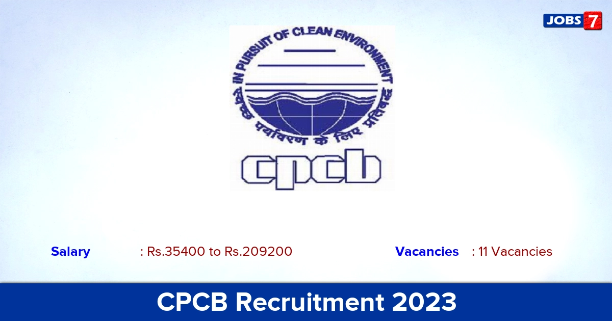 CPCB Recruitment 2023 - Apply Offline for 11 Private Secretary Vacancies